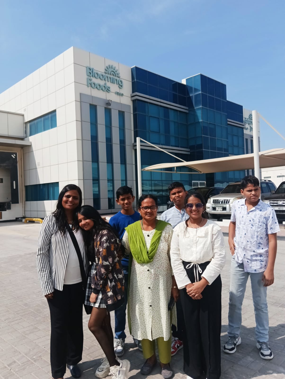 Students on an educational factory visit in Dubai